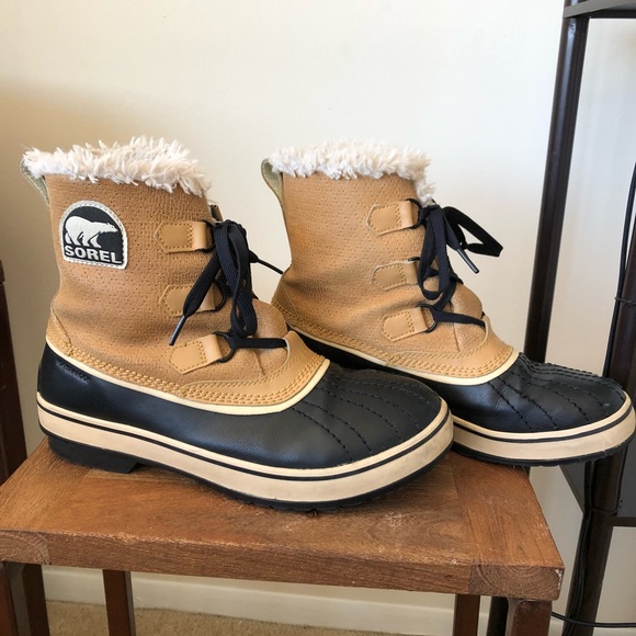 Sorel Shoes - Sorel Tan Waterproof Winter Ankle Boots